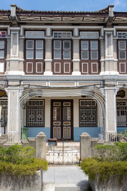 George Town, Penang, Malezya, Asya 'daki eski bir Çin ticaret evi.