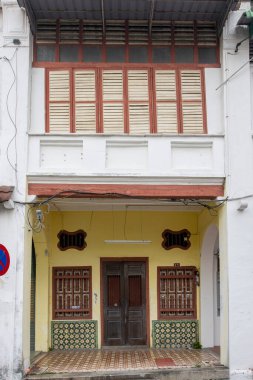 George Town, Penang, Malezya, Asya 'daki eski bir Çin ticaret evi.