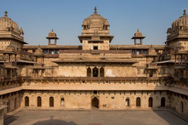 Jahangir Mahal, Orchha Kalesi, Orchha, Niwara, Madhya Pradesh, Hindistan, Asya