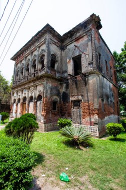 Old ruined houses in the deserted city Panam Nagar (Panam City) in Bangladesh, Asia clipart