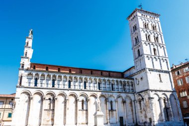 Lucca, Toskana, İtalya ve Avrupa 'daki katedral cephesi