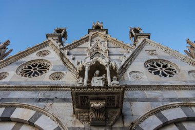 Exterior of the Santa Maria della Spina, a small church in the Italian city of Pisa, Tuscany, Italy, Europe clipart