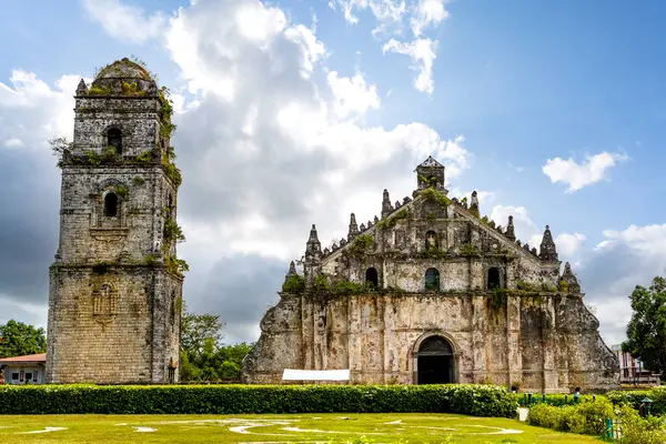 stock image Exterior of the Saint Augustine Church or Paoay Church in Paoay, Ilocos Norte, Philippines, Asia