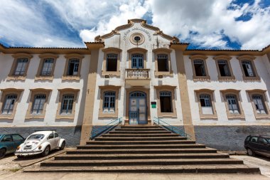 Facade of the Ouro Preto Archdiocesan College, Minas Gerais, Brazil, South America