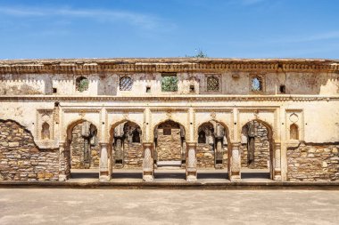 Jakhira Mahal Sarayı, Kalinjar Kalesi, Uttar Pradesh, Hindistan, Asya