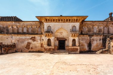Raja Aman Singh Sarayı, Kalinjar Kalesi, Uttar Pradesh, Hindistan, Asya