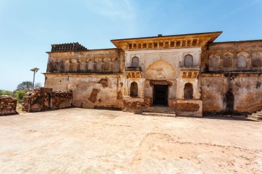 Raja Aman Singh Sarayı, Kalinjar Kalesi, Uttar Pradesh, Hindistan, Asya
