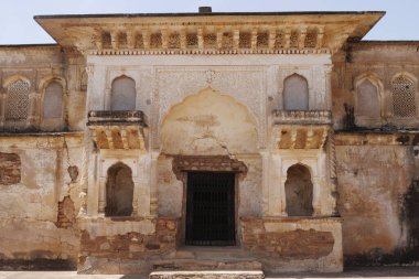 Facade of the Raja Aman Singh palace, Kalinjar Fort, Uttar Pradesh, India, Asia clipart