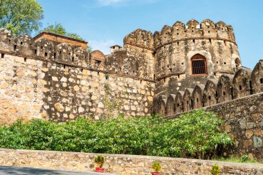 Facade of Jhansi fort in Jhansi, Budelkhand, Uttar Pradesh, India, Asia