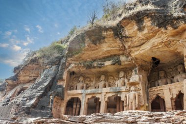Gwalior Kalesi, Madhya Pradesh, Hindistan ve Asya 'da Jain heykeli