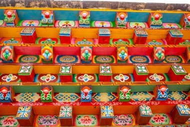 Song Zan Lin Si tapınağının dışı, Shangri-la, Yunnan Eyaleti, Çin, Asya