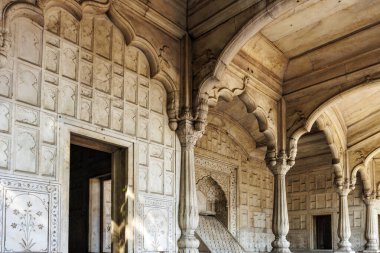 Hira Mahal Kızıl Kale 'nin içinde, Delhi, Hindistan, Asya