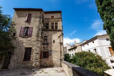 Uzes, Provence, Fransa ve Avrupa 'daki eski ortaçağ evleri