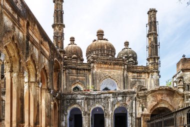 Cami ve İmabara mezarı - Konut, Lucknow, Uttar Pradesh, Hindistan, Asya