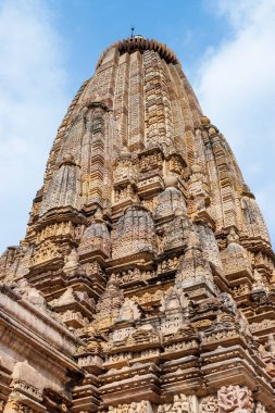 Parshwanath tapınağının dışı, Khajuraho, Madhya Pradesh, Hindistan, Asya