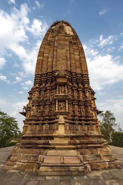 stock image Exterior of the Vamana temple (Eastern Group of Temples), Khajuraho, Madhya Pradesh, India, Asia