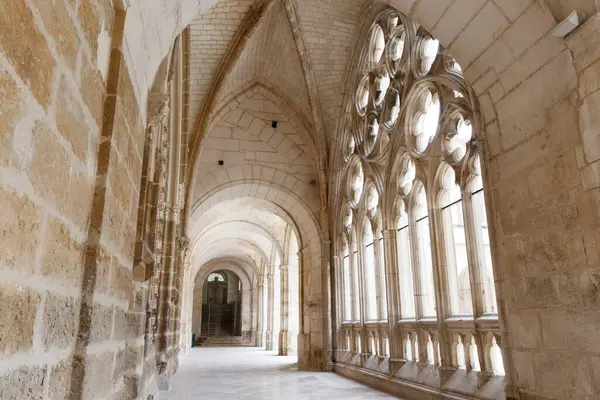 stock image Interior of the Abbey of Saint-Germain d'Auxerre, Auxerre, Yonne, Burgundy, France, Europe