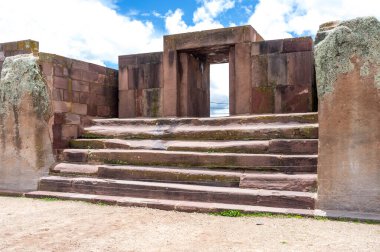 Akapana kapısı, Tiwanaku, Bolivya, Güney Amerika