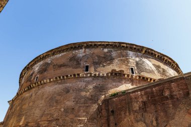 Pantheon 'un Roma, İtalya, Avrupa' daki dış cephesi