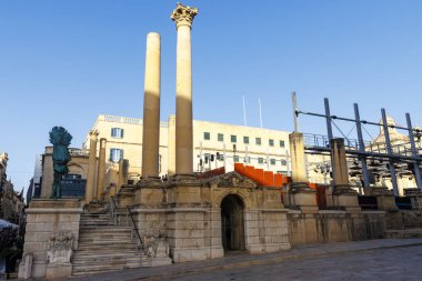 Valletta, Malta, Avrupa 'da bombalanan opera binasının kalıntıları.