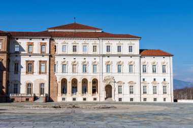 Torino, Piedmont, İtalya ve Avrupa 'daki Reggia Venaria Reale Sarayı cephesi