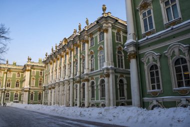 St. Petersburg, Rusya, Avrupa 'daki Hermitage (eski Kış Sarayı) cephesi