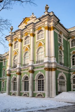 St. Petersburg, Rusya, Avrupa 'daki Hermitage (eski Kış Sarayı) cephesi