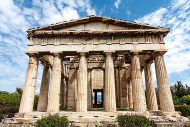 Antik Agora, Atina, Yunanistan, Avrupa 'daki Hephaestus Tapınağı' nın dışı