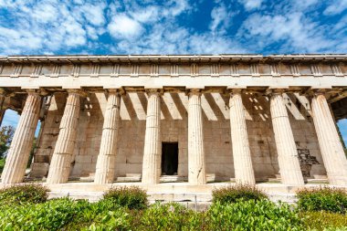 Antik Agora, Atina, Yunanistan, Avrupa 'daki Hephaestus Tapınağı' nın dışı