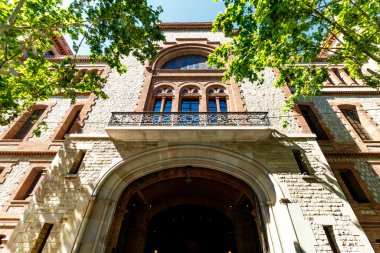 Barcelona, Katalonya, İspanya ve Avrupa 'daki Recinto de la Escuela Endüstri Endüstrisi