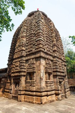 Bhubaneswar 'daki Parsurameswara tapınağının dışı, Odisha, Hindistan, Asya