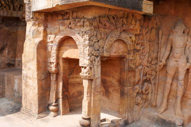 Bhubaneswar 'daki Udaigiri Mağaraları, Odisha, Hindistan, Asya