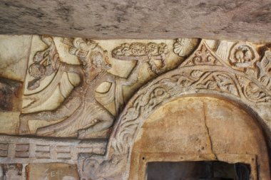 Bhubaneswar 'daki Udaigiri Mağaraları, Odisha, Hindistan, Asya