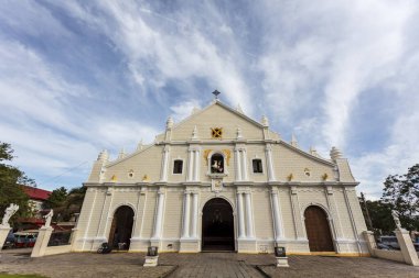 Vigan, Ilocos, Filipinler, Asya 'daki Vigan Katedrali cephesi