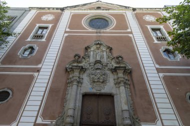Mataro, Barcelona, Katalonya, İspanya ve Avrupa 'daki İglesia de Santa Ana de Mataro Kilisesi