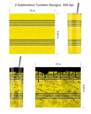 Set of 2 Oil Drum patterns. Clean and Dirty style. Seamless sublimation template for 20 oz skinny tumbler. Sublimation illustration. Seamless from edge to edge. Full tumbler wrap. clipart