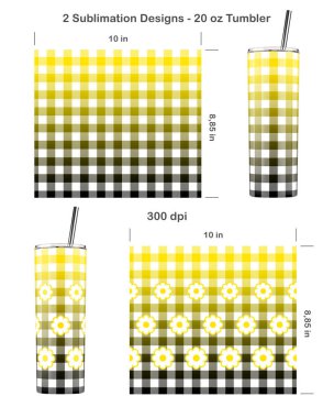 2 Bufalo desenli ekose. 20 ons Sıska Tumbler için kusursuz süblimleşme şablonu. Bir uçtan bir uca kusursuz. Tam taklacı paketi.