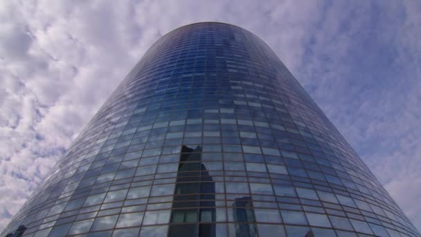 Manhattan Edificio Oficinas Del Distrito Financiero Ventanas Edificio Rascacielos Con — Vídeos de Stock