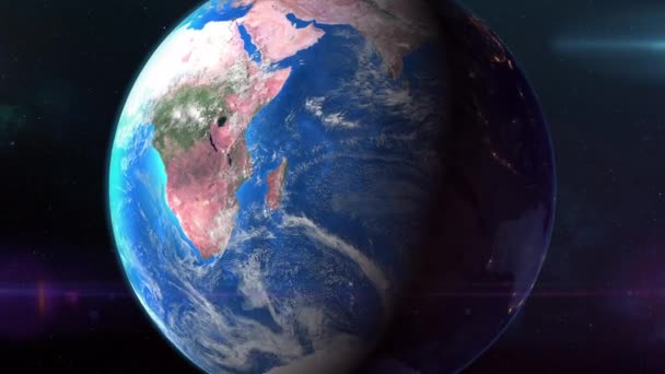 Приближается Космоса Острову Маврикий Плавно Переходит Беспилотный Полет Над Тропическим — стоковое видео