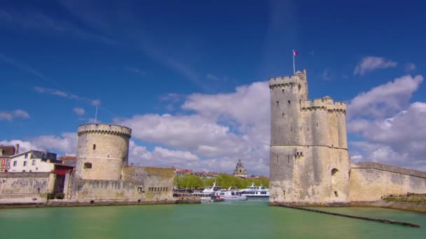 Time Lapse Port Rochelle France Célèbre Ville Française Sur Océan — Video