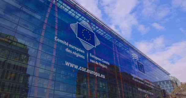 Kelt Brüsszelben Belgium 2023 Május Európai Unió Választott Jogalkotó Szerve — Stock videók