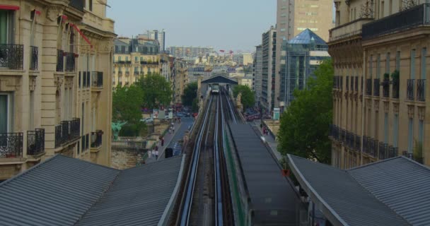 Час Провалу Міфічного Пейзажу Парижі Біля Ейфелевої Вежі Річки Сена — стокове відео