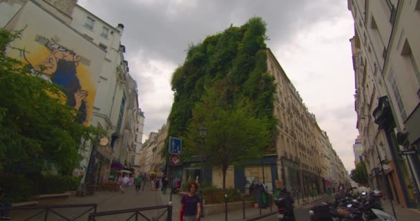 Parigi Francia Giugno 2023 Traffico Cittadino Città Gente Corre Lavoro — Video Stock