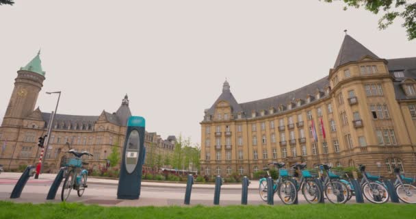 Εναέρια Πλαίσια Του Κέντρου Του Λουξεμβούργου — Αρχείο Βίντεο