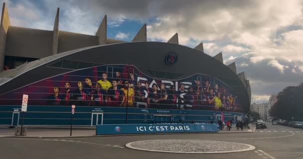 Stadio Squadra Calcio Paris Saint Germain Stade Jean Bouin Sede — Video Stock