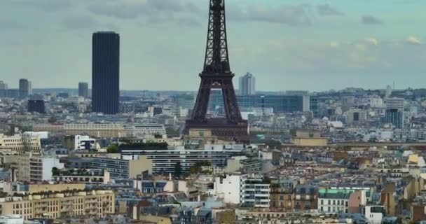 Establishing Shot Modern Ancient Paris Tourist Magnet Tourists All World — Stock Video