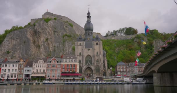 Belçika Daki Notre Dame Katedrali Avrupa Belçika Nın Tarihi Simgesidir — Stok video