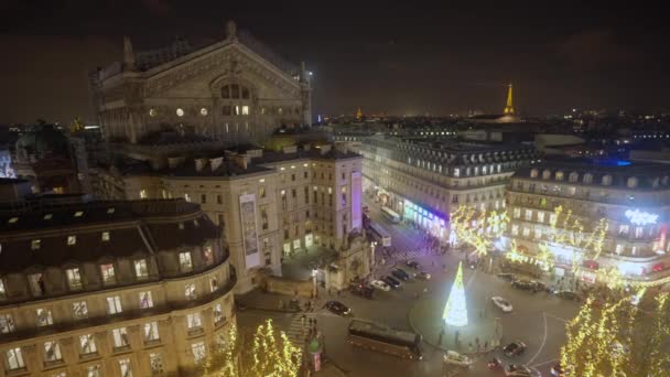 Paris França Dezembro 2023 Galerias Lafayette Interior Paris Pessoas Fazem — Vídeo de Stock