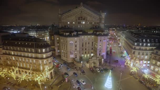 Decorazioni Colorate Celebrative Nel Centro Parigi Francia Natale Parigi Bella — Video Stock