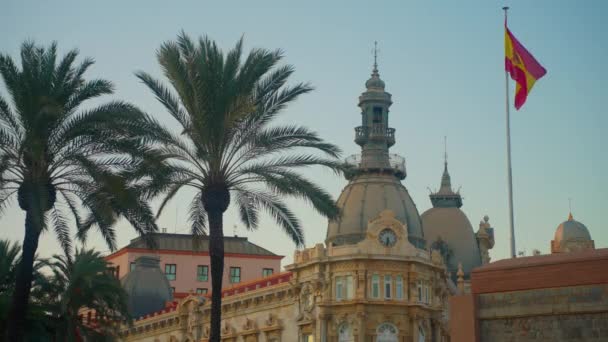 Tér Turisztikai Célpont Murcia Régió Cartagena Önkormányzata — Stock videók